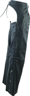 Kuryakyn Leather By River Road Longhaul Leather Chaps Black - Large
