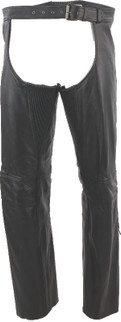 Kuryakyn Leather By River Road Plains Leather Chaps Black - 3XL