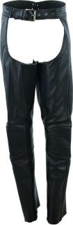 Kuryakyn Leather By River Road Sierra Leather Chaps Black Womens - 2XL