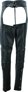 Kuryakyn Leather By River Road Sierra Leather Chaps Black Womens - Small