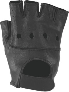 Kuryakyn Leather By River Road Hollister Shorty Gloves Black - Medium