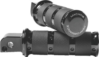 Performance Machine Footpegs XLS Passenger - Black Ano