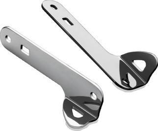 Kuryakyn Custom Teardrop Tie-Down Brackets 14-Up Touring Chrome