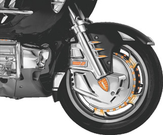 Kuryakyn Brake Rotor Cover Honda 01-17 GL1800 Except Airbag Models - Chrome