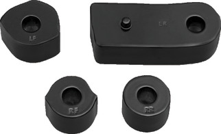 Kuryakyn Driver Floorboard Spacers 18-Up Softail Models Gloss Black