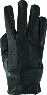 Kuryakyn Leather By River Road Tucson Leather Perforated Gloves Black Womens - Medium