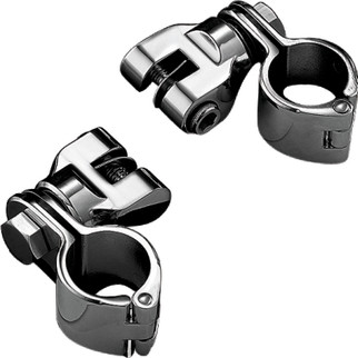 Kuryakyn 1-1/4inch Magnum Quick Clamp With Clevis Chrome (Pair)