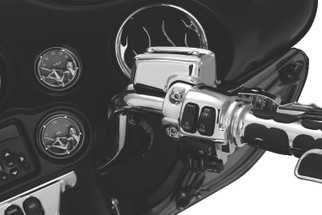 Kuryakyn Handlebar Control Dress Up Kit Chrome