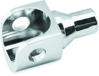 Kuryakyn Female Peg Adapter For 5/8in Square Mounts Chrome (Pair)
