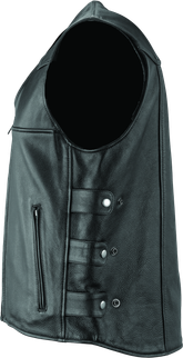 Kuryakyn Leather By River Road Plains Leather Vest Black - Small