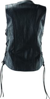 Kuryakyn Leather By River Road Sapphire Leather Vest Black Womens - Small