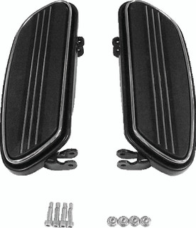Bikers Choice 86-Up FLH FLT Black Extended Floorboard Kit