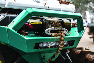 QuadBoss Winch Kit - 50ft Synthetic Rope - 3.8hp - Hawse Fairlead - Wireless Remote - 5000lb