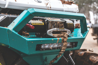 QuadBoss Winch Kit - 50ft Synthetic Rope - 3.8hp - Hawse Fairlead - Wireless Remote - 5000lb