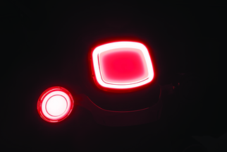 Kuryakyn Tracer L.E.D. Rear Turn Signal Insert, Red Light/Smoke Lens 1156