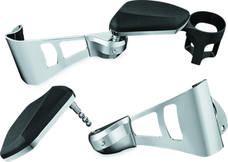 Kuryakyn Passenger Armrests 14-Up Touring and Tri Glide Chrome