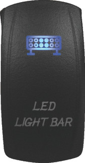 DragonFire Racing Lighted Switch Led Light Bar On/Off Blue