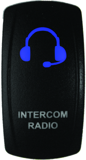 DragonFire Racing Lighted Switch Int/Rad On/Off Blue Led