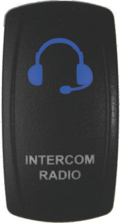 DragonFire Racing Lighted Switch Int/Rad On/Off Blue Led