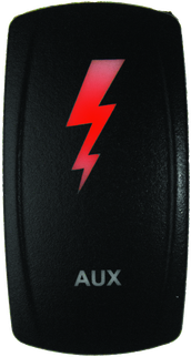 DragonFire Racing Lighted Switch Aux On/Off Red Led