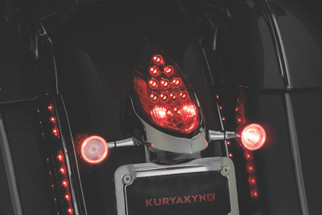 Kuryakyn Rear Turn Signal & License Plate Mount Indian Chrome