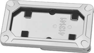 Kuryakyn Nova Side Mount License Plate Frame Gloss Chrome