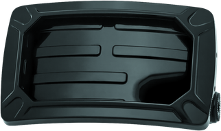 Kuryakyn Nova Curved Horizontal Mount Side License Plate Holder Gloss Black
