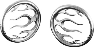Kuryakyn Flame Speaker Grills Chrome