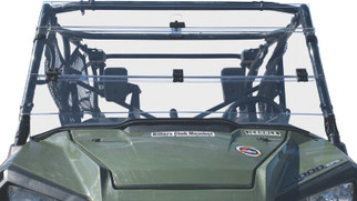QuadBoss 15-19 Polaris Ranger 1000 Diesel Windbreak Folding Windshield