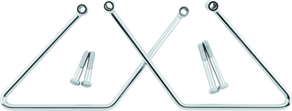 Bikers Choice 00-05 FXST 00-17 FLST Chrome Saddlebag Supports Pr