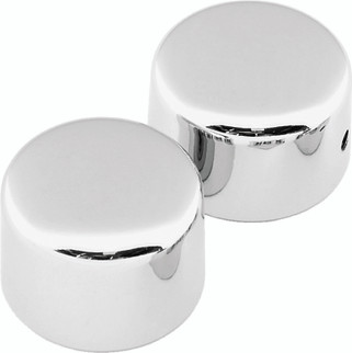 Bikers Choice 08-Up Big Twin Black Axle Cap Set Front