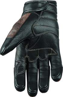 Speed and Strength Rust and Redemption Leather Gloves Brown - Small