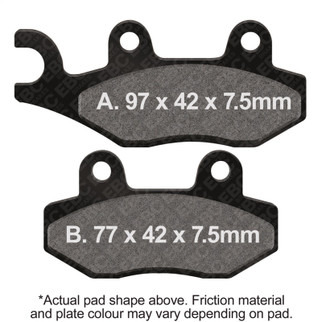 EBC 89-93 Kawasaki KX 125 G/H/J Front Left/Right R Series Sintered Brake Pads