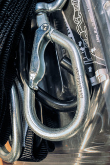 BikeMaster Tiedown 1-1/2in Swivel Softhook - Black