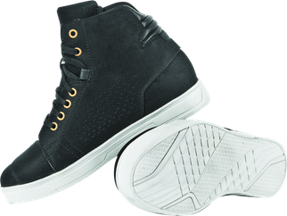 Speed and Strength Mad Dash Leather Shoes Black/White Womens Size - 8