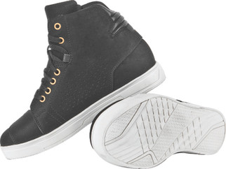 Speed and Strength Mad Dash Leather Shoes Black/White Womens Size - 8