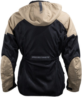 Speed and Strength Starstruck Mesh Jacket Trench Tan/Black Womens - XL