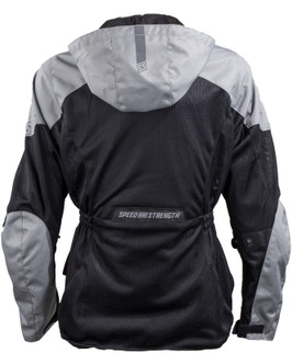 Speed and Strength Starstruck Mesh Jacket Grey/Black Womens - Small