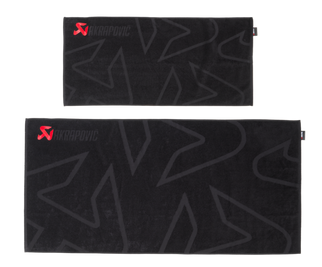 Akrapovic Towel Set - Black w/ Red Logo