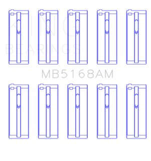 King Engine Bearings Honda F22B/H22A (Size +0.50mm) Main Bearing Set