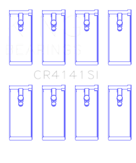 King Engine Bearings Isuzu 4Zb1/4Zd1/G130/G161/G201 (Size +0.50mm) Connecting Rod Bearing Set