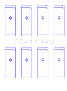 King Engine Bearings Mitsubishi 4G93/Sohc (Size +0.75mm) Connecting Rod Bearing Set