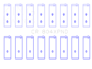King Engine Bearings Ford 260Ci 289Ci 302 5.0L Windsor (Size STDX) Connecting Rod Bearing Set