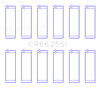King Engine Bearings Chevrolet 262 (Size +0.25mm) Connecting Rod Bearing Set