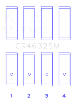King Engine Bearings Nissan Hr15/16DE (Size +0.75mm) Connecting Rod Bearing Set