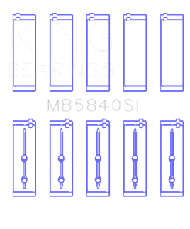 King Engine Bearings Chrysler/Dodge Gen 3 Hemi 5.7/6.1/6.4 (Size +0.75mm) Main Bearing Set