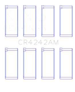 King Engine Bearings Honda B16A2/B16A3 (Size +1.0mm) Connecting Rod Bearing Set