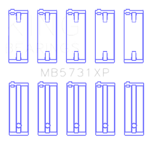 King Engine Bearings Suzuki G13A/G13B/G13Ba/G13Bb (Size +0.50mm) Main Bearing Set