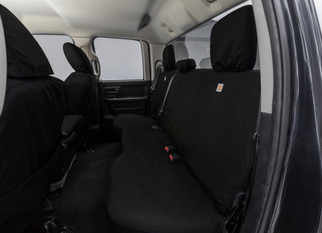 Covercraft 01-06 Ford Super Duty Carhartt Super Dux SeatSaver Custom Front Row Seat Covers - Black