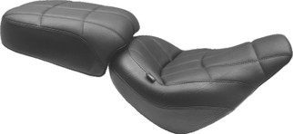 Mustang 18-21 Harley Street Bob Standard Touring Passenger Seat Cube - Black